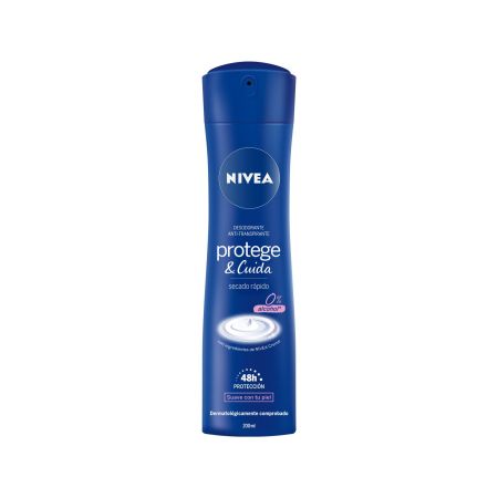 Nivea Protege & Cuida Desodorante Spray Desodorante antitranspirable de secado rápido 0% alcohol 48 horas 200 ml