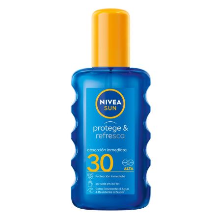 Nivea Sun Protege & Refresca Spf 30 Protector solar invisible de absorción inmediata aporta frescor y suavidad 200 ml