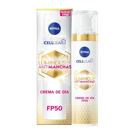 Nivea Cellular Luminous 630º Antimanchas Crema De Día Spf 50 Crema de día antimanchas aclara previene y protege con ácido hialurónico 40 ml