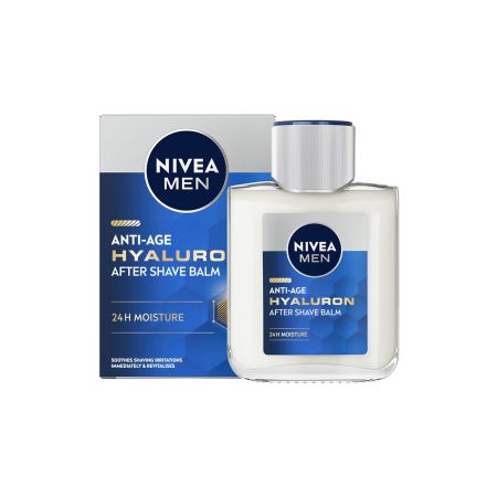 Nivea Men Hyaluron Anti-Age After Shave Bálsamo After shave antiedad calma revitaliza y refresca 24 horas con ácido hialurónico 100 ml