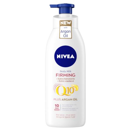 Nivea Q10 Plus Argan Oil Firming Body Milk Leche corporal reafirmante anticelulítico con aceite de argán 400 ml