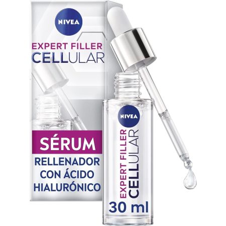 Nivea Cellular Expert Filler Sérum Rellenador Sérum rellenador y alisador de arrugas piel firme y tersa con ácido hialurónico 30 ml