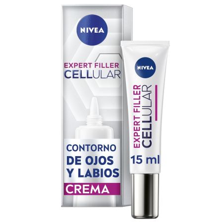 Nivea Cellular Expert Filler Contorno De Ojos Y Labios Contorno de ojos y labios con ácido fólico puro y ácido hialurónico 15 ml