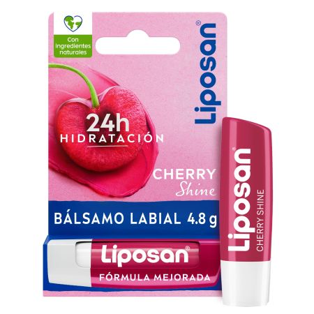 Liposan Cherry Shine Bálsamo Labial Bálsamo labial hidratación 24 horas color sútil