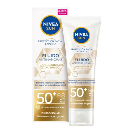 Nivea Sun Luminous 630 Fluido Antimanchas Spf 50+ Fluido antichanchas previene y reduce visiblemente las manchas solares 40 ml