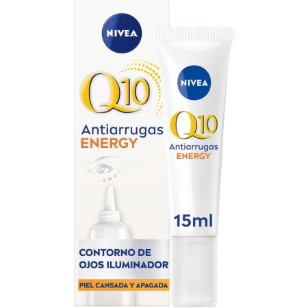 Nivea Q10 Energy Antiarrugas Contorno De Ojos Contorno de ojos de rápida absorción reduce arrugas e ilumina piel má uniforme 15 ml