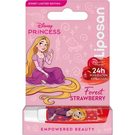 Liposan Bálsamo Labial Strawberry Forest Disney Edición Limitada Bálsamo labial hidratante con aroma a fresa para labios hidratados suaves y jugosos 24 horas