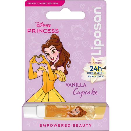 Liposan Bálsamo Labial Vanilla Cupcake Disney Edición Limitada Bálsamo labial hidratante con aroma a vainilla para labios hidratados suaves y jugosos 24 horas