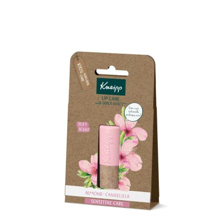 Kneipp Sensitive Care Lip Care Bálsamo labial 100% natural para unos labios suaves y tersos con almendra y candedilla