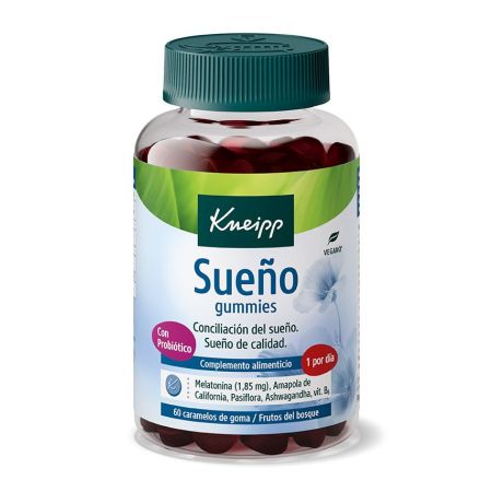 Kneipp Sueño Gummies Complemento Alimenticio Complemento alimenticio con probióticos favorecen la conciliación del sueño 60 uds