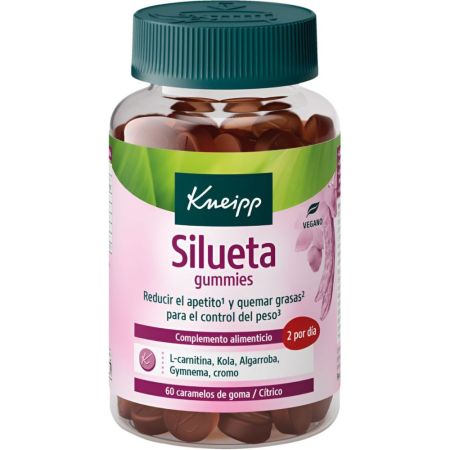 Kneipp Silueta Gummies Complemento Alimenticio Complemento alimenticio vegano ayuda a controlar el peso y quemar grasas con sabor cítrico 60 uds