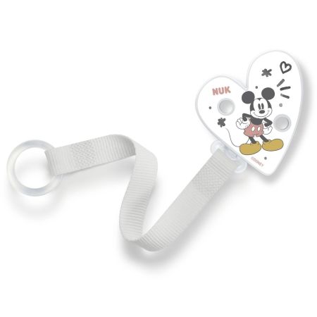 Nuk Boche Con Cinta Soother Band Mickey Broche pinza para chupete con cinta para sujetar