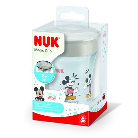 Nuk Taza Disney Baby Magic Cup +8m Taza permite al bebé empezar a aprender a beber de un vaso él solo 230 ml