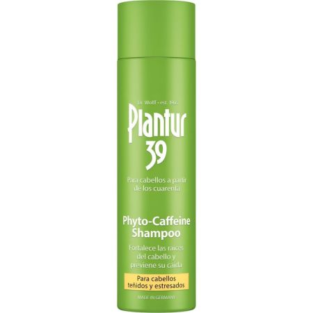 Plantur 39 Phyto-Caffeine Shampoo Cabellos Teñidos Y Estresados Champú fortalece las raíces del cabello previene su caída en la menopausia 250 ml