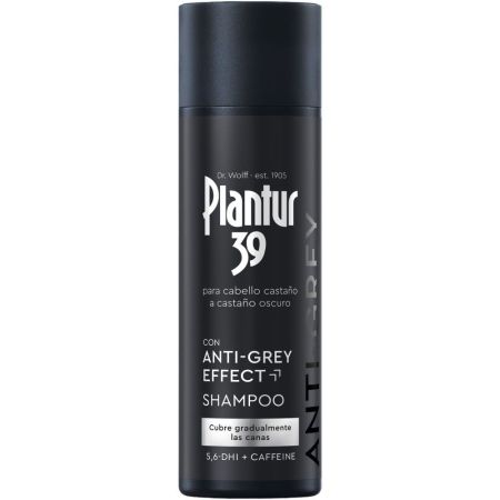 Plantur 39 Anti-Grey Effect Shampoo Champú combate las canas de manera suave y eficaz consiguiendo un efecto de color natural y controlable 200 ml