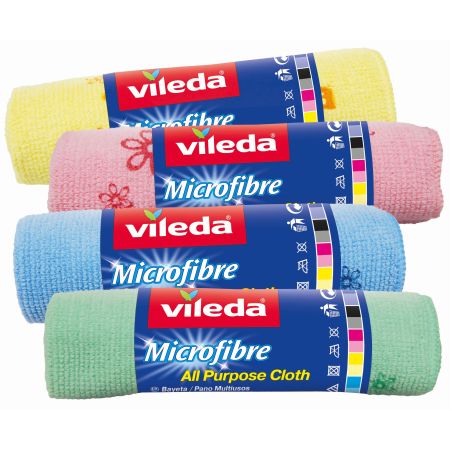 Vileda Bayeta Micofibre All Purpose Cloth Bayeta de microfibra ofrece una limpieza superior en cualquier superficie 32x32 cm 1 ud