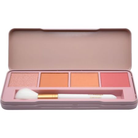 Bon Voyage Radiant Blush Collection Paleta Paleta de colorete con colores mates y nacarados para resaltar tu belleza interior 4 tonos