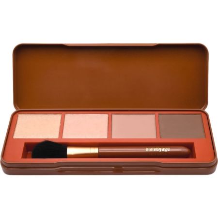 Bon Voyage Define Highlight & Contour Collection Paleta Paleta de iluminador y contorno esculpe define y realza conseguir un maquillaje de infarto 4 tonos