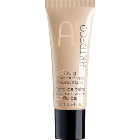 Artdeco Fluid Camouflage Foundation Base de maquillaje de cobertura absoluta borra imperfecciones y manchas y unifica la tez