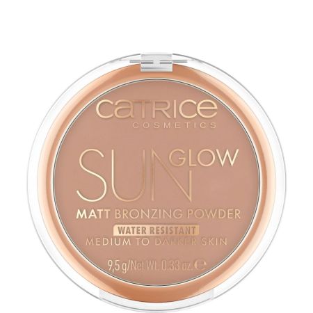 Catrice Sun Glow Matt Bronzing Powder Water Resistant Polvos bronceadores mates resistentes al agua para rostro natural fresco radiante y bronceado