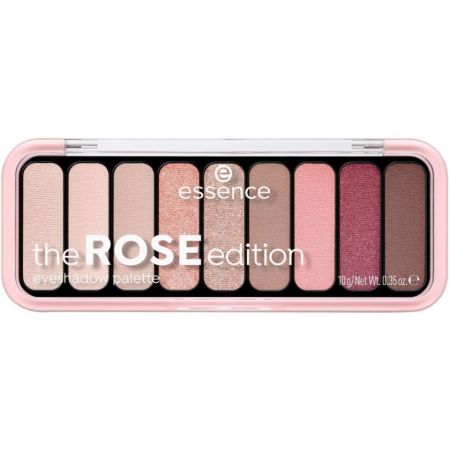 Essence The Rose Edition Eyeshadow Palette Paleta de sombras de ojos con personalidad tonos rosados y nudes 9 tonos