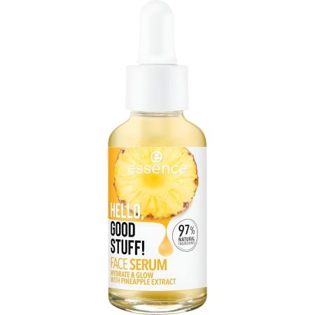 Essence Hello, Good Stuff! Face Serum Sérum vegano aporta brillo en la piel posee un sútil aroma a piña 30 ml