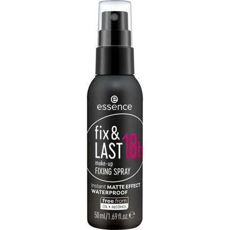 Essence Fix & Last 18h Make-Up Fixing Spray Spray fijador de maquillaje protege y mantiene el maquillaje hasta 18 horas 50 ml