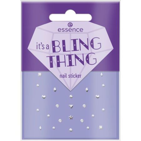 Essence It'S A Bling Thing Nail Sticker Pegatinas decorativas para uñas rápidas y fáciles de aplicar para un efecto llamativo