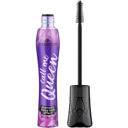 Essence Call Me Queen Dramatic False Lash Effect Mascara Máscara de pestañas con cepillo de elastómero para volumen increíble y un efecto alargador