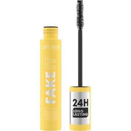 Catrice Fake It 24h Long Lasting Máscara de pestañas con cepillo de fibra acabado largo y grueso al instante