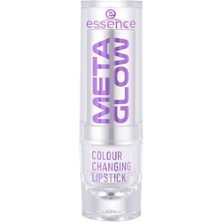 Essence Meta Glow Colour Changing Lipstick Barra de labios reacciona al ph y crea un tono único rosa suave acabado natural