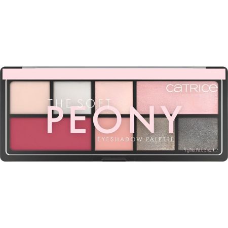 Catrice The Soft Peony Eyeshadow Palette Paleta de sombras de ojos muy pigmentados acabados matte y shimmer 8 tonos