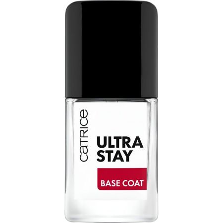 Catrice Ultra Stay Base Coat Tratamiento base ofrece una manicura duradera protegiendo las uñas