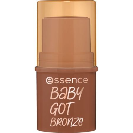 Essence Baby Got Bronze Bronceador en barra de textura cremosa fácil de aplicar y difuminar para bronceado veraniego