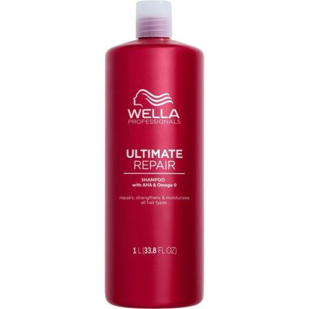 Wella Professionals Ultimate Repair Shampoo Champú nutritivo ligero y cremoso ofrece suavidad eliminando impurezas para cabello dañado