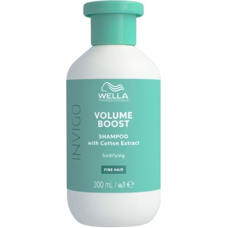 Wella Professionals Invigo Volume Boost Shampoo Champú voluminizador con fórmula energizante da volumen y cuerpo para cabello fino 300 ml