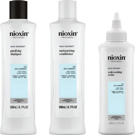 Nioxin Scalp Recovery Set Tratamiento purificante anticaspa limpia elimina descamaciones y alivia el picor favoreciendo el crecimiento del cabello