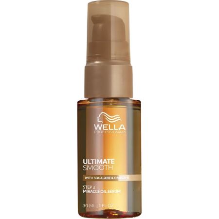 Wella Professionals Ultimate Smooth Miracle Oil Serum Step 3 Sérum capilar controla el encrespameinto y protege el cabello contra los rayos uv y el calor