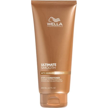 Wella Professionals Ultimate Smooth Conditioner Step 2 Acondicionador reparador ofrece nutrición y suavidad desintoxicando para cabello seco encrespado y sin brillo 200 ml