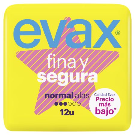 Evax Fina Y Segura Compresas alas normal 12 uds