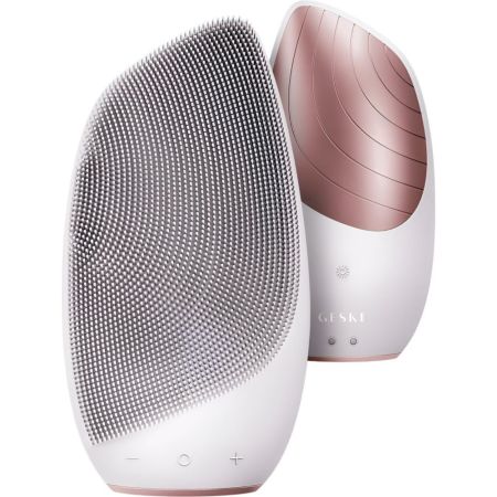 Geske Sonic Thermo Facial Brush 2 In 1 Limpiador facial masajeador con tecnología avanzada reafirma y tonifica con efecto lifting