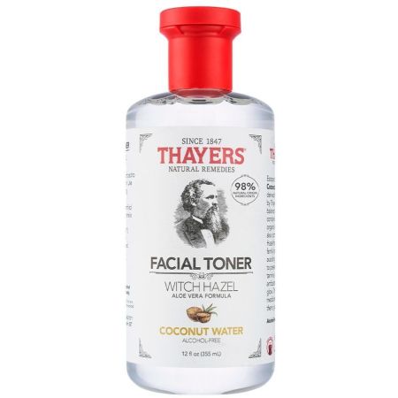 Thayers Facial Toner Coconut Water Tónico facial sin alcohol con aloe vera 355 ml