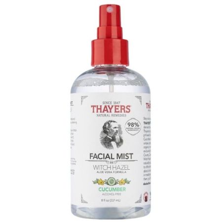 Thayers Facial Mist Cucumber Bruma facial sin alcohol refrescante e iluminadora con aloe vera 237 ml