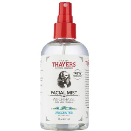 Thayers Facial Mist Unscented Bruma facial sin alcohol refrescante e iluminadora con aloe vera 237 ml