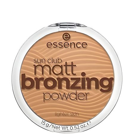 Essence Sun Club Matt Bronzing Powder Lighter Skin Polvos bronceadores efecto super natural y matificador