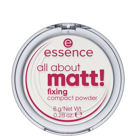 Essence All About Matt! Fixing Compact Powder Polvos compactos matificantes sellan y prolongan la durabilidad del maquillaje