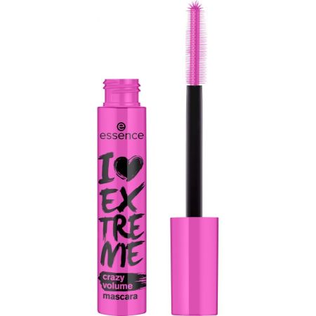 Essence I Love Extreme Crazy Volume Máscara de pestañas de muy fácil aplicación ofrece un volumen extremo en una sola pasada