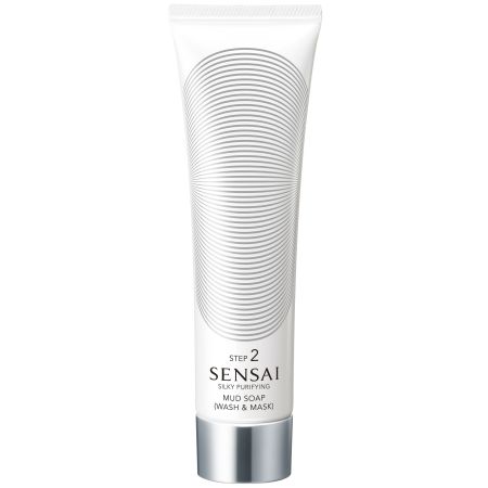 Sensai Silky Purifying Mud Soap (Wash & Mask) Step 2 Jabón limpiador espumoso o mascarilla facial argilosa 125 ml