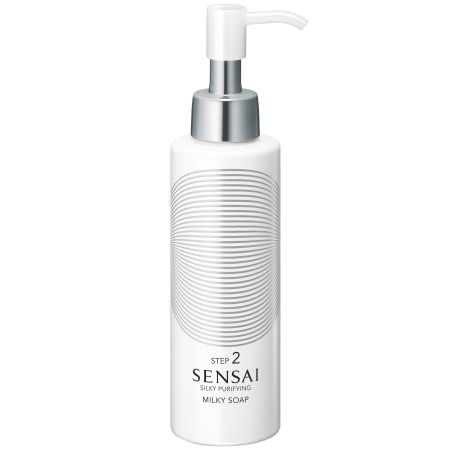 Sensai Silky Purifying Milky Soap Step 2 Jabón limpiador elimina impurezas y células muertas de forma rápida y suave efecto calmante 150 ml