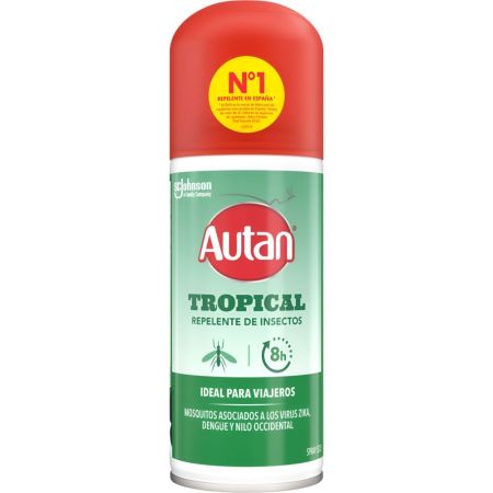 Autan Tropical Repelente De Insectos Repelente de insectos hasta 8 horas de duración 100 ml